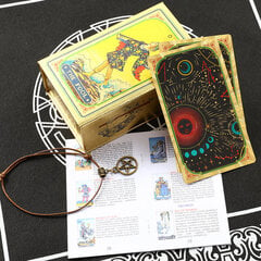 Kosminen kultasetti Tarot-kortit Lahjarasia Ylellinen kultafolio Tarot-korttileimaus PVC Vedenkestävä Kulutusta kestävä lautapeli Solitaire Ennustaminen hinta ja tiedot | Lautapelit ja älypelit | hobbyhall.fi