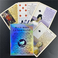 38kpl TS124-2024 Blue Bird Lenormand Oracle Tarot-kortti kohtalon ennustamiseen Englannin tarot-korttilautapeli aikuisten pelaamiseen hinta ja tiedot | Lautapelit ja älypelit | hobbyhall.fi