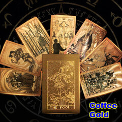 Coffee Gold-1 Deck Tarot kortit laatikolla Kultainen Tarot Deck Koti Lautapeli Lahja L698 hinta ja tiedot | Lautapelit ja älypelit | hobbyhall.fi