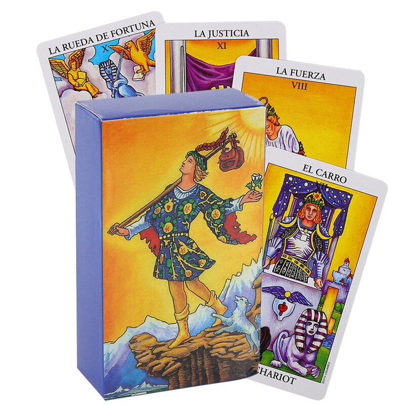 Paperinen tarjoilija Tarot-lahjarasia Luksussetti Kultafolio Tarot-korttileimaus PVC Vedenkestävä Kulutusta kestävä lautapeli Solitaire Ennustava shakki hinta ja tiedot | Lautapelit ja älypelit | hobbyhall.fi