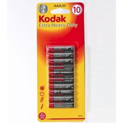 Paristot Kodak R03-10BB Extra Heavy Duty AAA, 10 kpl hinta ja tiedot | Kodak Kodin remontointi | hobbyhall.fi