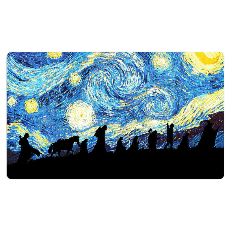 Starry Night-1-Black Lotus Game Playmat Anti-Slip Magic Lautapelit Pöytämatto Kauppakortit Pelimatto Ilmainen vedenpitävä laukku hinta ja tiedot | Lautapelit ja älypelit | hobbyhall.fi