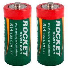 Paristot Rocket R14-2AA (C), 2 kpl hinta ja tiedot | Paristot | hobbyhall.fi