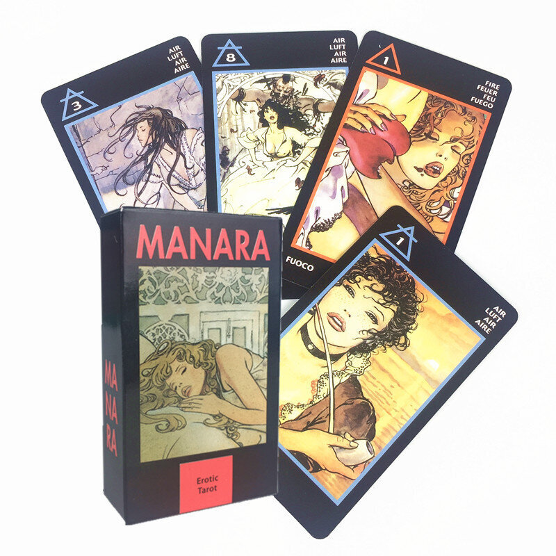 78PCS TT71-2024 Korkealaatuinen uusi Tarot of Manara Cards by Milo Manara PDF Opaskirja Pelikortit juhlapeliin hinta ja tiedot | Lautapelit ja älypelit | hobbyhall.fi