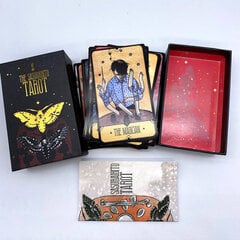 kuvana - The Bone Tarot Deck kultareunoilla korkealaatuinen 78 kpl lautapeli Salaperäinen ennustamispakka juhlapelit vintage värikortit hinta ja tiedot | Lautapelit ja älypelit | hobbyhall.fi