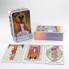 kuvana - The Bone Tarot Deck kultareunoilla korkealaatuinen 78 kpl lautapeli Salaperäinen ennustamispakka juhlapelit vintage värikortit hinta ja tiedot | Lautapelit ja älypelit | hobbyhall.fi