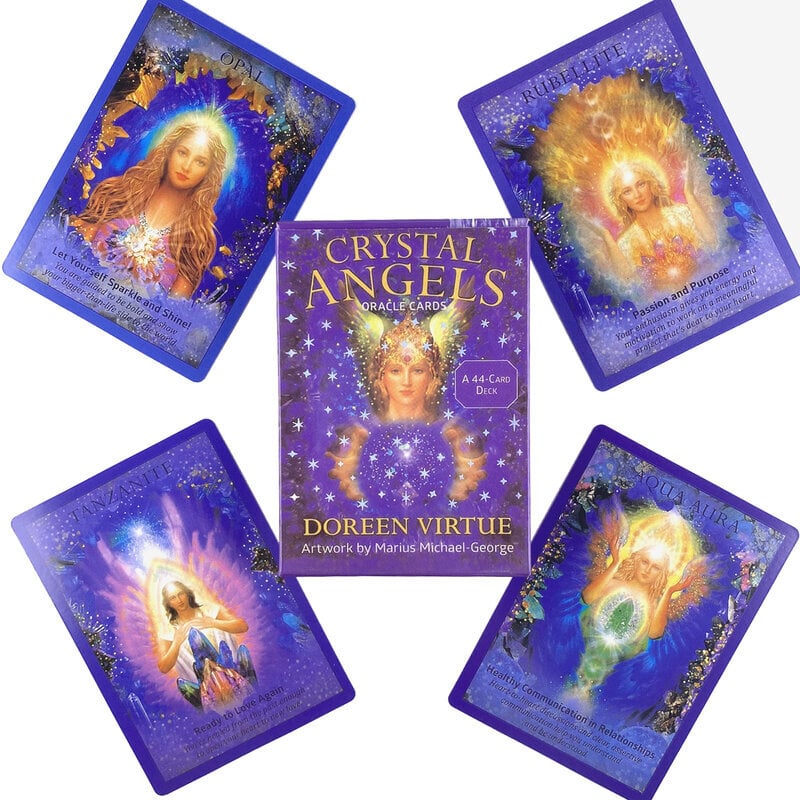 Crystal Angels-The Lost Forest Tarot Deck vapaa-ajan juhlapöytäpeli Laadukkaat ennustavat ennustusoraakkelikortit PDF-opaskirjalla hinta ja tiedot | Lautapelit ja älypelit | hobbyhall.fi