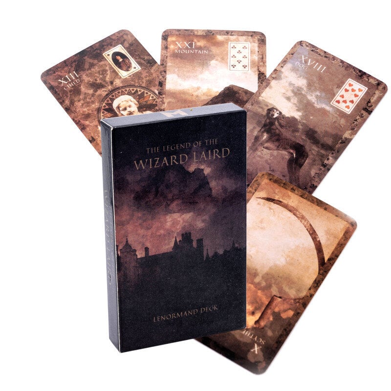 Wizard Lenormand-Friends Tarot-pakka 78 kpl Tarot-korttipeli Juhlapöytä Lautapelikorttipakka Ennustava profetia-oraakkelikortit opaskirjan kanssa hinta ja tiedot | Lautapelit ja älypelit | hobbyhall.fi