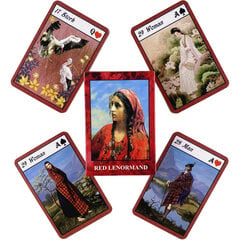 punainen Lenormand-Oracle Cards vapaa-ajan juhlapöytäpeli Laadukas ennustava Tarot-pakka PDF-oppaalla hinta ja tiedot | Lautapelit ja älypelit | hobbyhall.fi