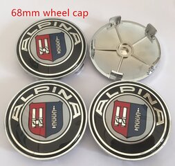 (4kpl 68mm pyöränsuojus)Alpina Auton etupelti Konepellin merkki Takana tavaratilan tunnus Ohjauspyörän tarra Pyörän keskinapakorkki Badge Cat Styling hinta ja tiedot | Lisätarvikkeet autoiluun | hobbyhall.fi