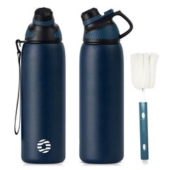 Fjbottle ruostumattomasta teräksestä valmistettu metallipullo 1L kuumille ja kylmille juomille hinta ja tiedot | Fjbottle Urheilu ja vapaa-aika | hobbyhall.fi