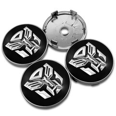 (60 mm musta) 4 kplCool Autobots Logo Transformers Merkkitunnus Auton pyörän napa Keskikorkit Tarra Vanteen suojus Automaattiset muotoilutarvikkeet hinta ja tiedot | Lisätarvikkeet autoiluun | hobbyhall.fi