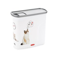 Ruokalaatikko lemmikkieläinten ruokaan, Curver, 2 L, kissan kuvalla hinta ja tiedot | Curver Lemmikit | hobbyhall.fi