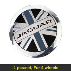 (Ison-Britannian lippu) 4 kpl Auto Styling Wheel Center Hub Cap Tarra 56mm Cover Autotarvikkeet Jaguar XF 250 X Type F Pace Xj X351 Xe S Type XKR hinta ja tiedot | Lisätarvikkeet autoiluun | hobbyhall.fi