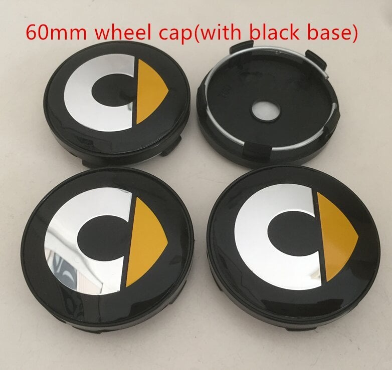 (60 mm keltainen korkki 2) 4 kpl Smart Car Wheel Center Cap Badge napakansien tunnus tarra Fortwo Forfour Roadster Forjeremy Forspeed Forstar hinta ja tiedot | Lisätarvikkeet autoiluun | hobbyhall.fi