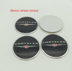 (56 mm pyörän tarra) 4 kpl 56 mm Chrysler 300c auton pyörän keskisuojus napakorkki Hartsi merkin tunnustarra 300 Sebring Pacificalle hinta ja tiedot | Lisätarvikkeet autoiluun | hobbyhall.fi