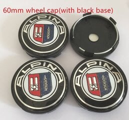 (60mm pyöränsuojus 2) 4kpl Alpina Car Emblem Wheel Center Napakorkit Merkkikansi Tarra Auton muotoilutarvikkeet hinta ja tiedot | Lisätarvikkeet autoiluun | hobbyhall.fi