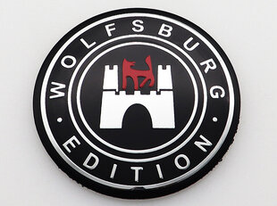 (56 mm musta capwolfsburg zi musta) 4 kpl Wolfsburg Edition -logo auton tunnus pyörän keskinapakorkki Automaattisen vanteen korjausmerkin kannet tarratarvikkeet hinta ja tiedot | Lisätarvikkeet autoiluun | hobbyhall.fi