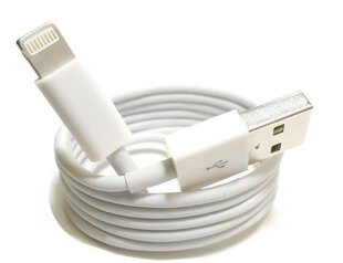 Apple iPhone 5 USB-kaapeli MD818ZM valkoinen, ilman pakkausta hinta ja tiedot | Puhelinkaapelit | hobbyhall.fi