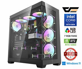 Core i5-14400F 16GB 1TB SSD 1TB HDD RTX 4060 8GB Windows 11 hinta ja tiedot | Pöytätietokoneet | hobbyhall.fi