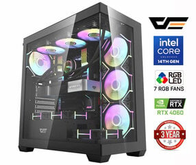 Core i5-14400F 64GB 1TB SSD RTX 4060 8GB NoOS hinta ja tiedot | Pöytätietokoneet | hobbyhall.fi