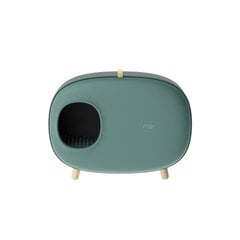 Makesure Green Cat Sandbox kissanhiekkalaatikko, tummanvihreä hinta ja tiedot | Kissan hiekkalaatikot | hobbyhall.fi