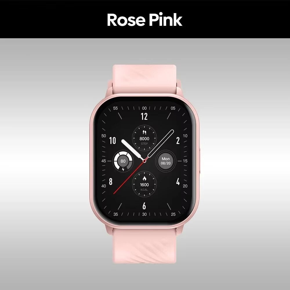 Uusi Voice Calling Smart Watch Ultra-iso 2,03 tuuman HD-näyttö 24H Health Monitor 100+ urheilutilat 200+ Watch Faces (Rose Pink) hinta ja tiedot | Älykellot | hobbyhall.fi