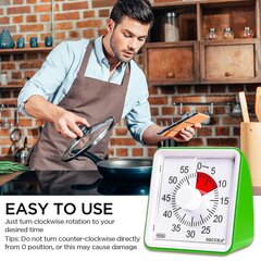 Time Timer Home - 60 Minute Kids Visual Timer Home Edition - yhteensopiva Homeschool Supplies Study Toolin kanssa, Ajastin yhteensopiva Kids Deskin kanssa, Office D hinta ja tiedot | Askelmittarit, sykemittarit ja sekuntikellot | hobbyhall.fi