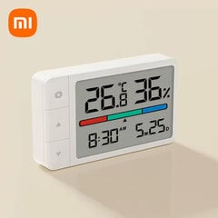 Xiaomi MiaoMiaoCE Älykäs lämpömittari Hygrometri Monitoiminen Kello HD Digitaalinen näyttö Sääasema seisoo Hanging hinta ja tiedot | Sääasemat, lämpö- ja kosteusmittarit | hobbyhall.fi