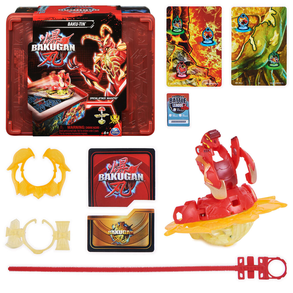 Bakugan Legends Baku-Tin Special Attack Mantid -figuuri hinta ja tiedot | Poikien lelut | hobbyhall.fi