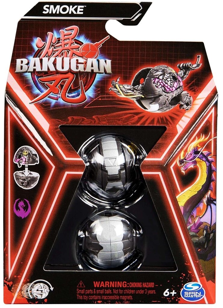 Figuuri Bakugan Smoke Black korteilla Spin Master hinta ja tiedot | Poikien lelut | hobbyhall.fi