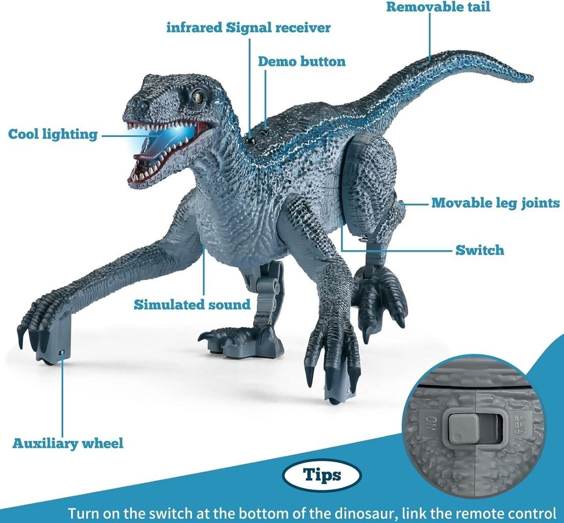 Hanmun Velociraptor -kaukosäädin dinosauruslelu hinta ja tiedot | Poikien lelut | hobbyhall.fi