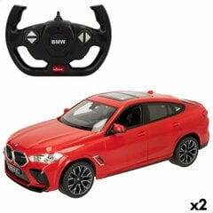 Kaukosäädinauto Rastar BMW X6 M, punainen, 2 kpl. hinta ja tiedot | Poikien lelut | hobbyhall.fi