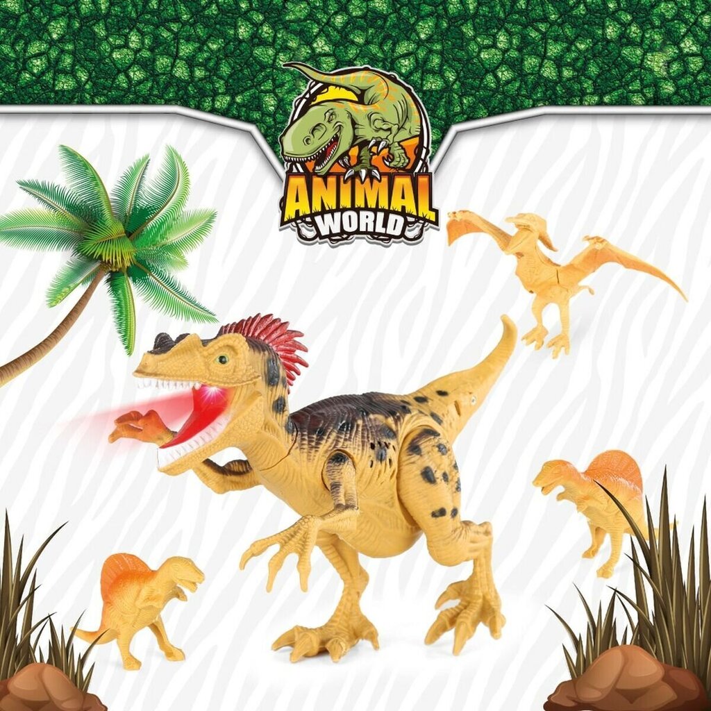 Dinosaur setti Color Baby, keltainen, 4 d, 6 kpl. hinta ja tiedot | Poikien lelut | hobbyhall.fi