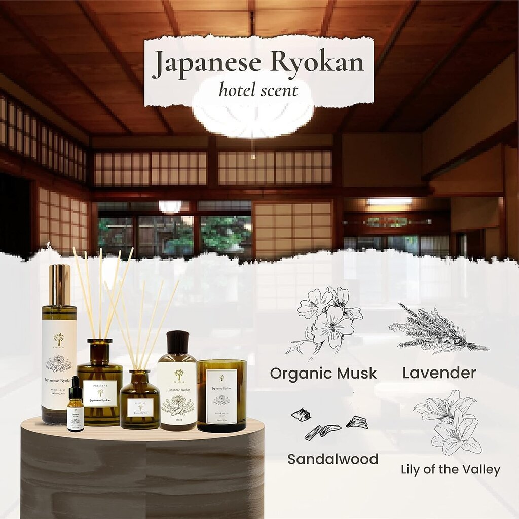 PRISTINE ruokohajotin, japanilainen Ryokan 1,69 Oz hinta ja tiedot | Huonetuoksut | hobbyhall.fi