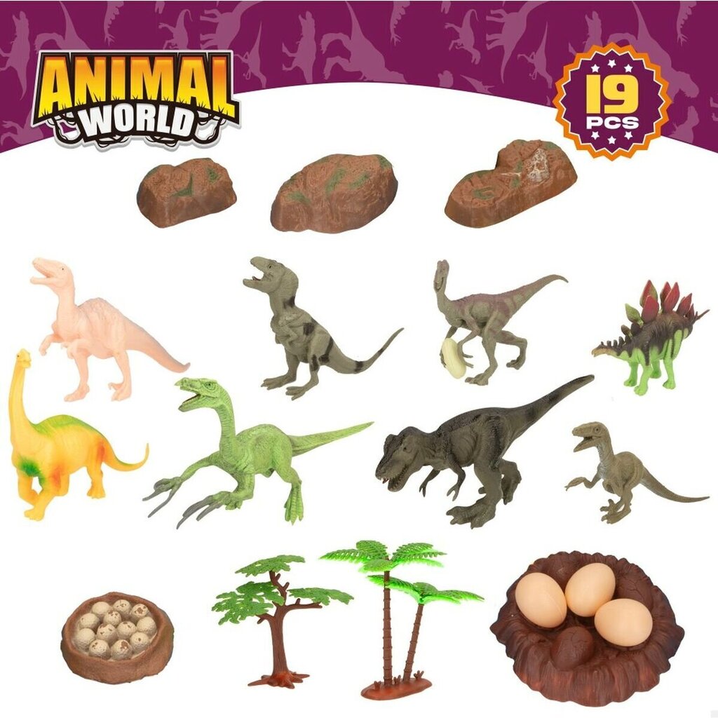 Sarja dinosaurushahmoja Colorbaby, 6 kpl. hinta ja tiedot | Poikien lelut | hobbyhall.fi