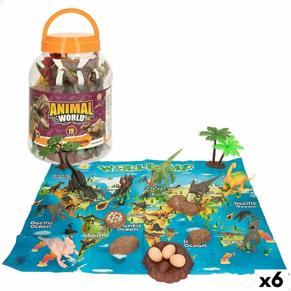 Sarja dinosaurushahmoja Colorbaby, 6 kpl. hinta ja tiedot | Poikien lelut | hobbyhall.fi