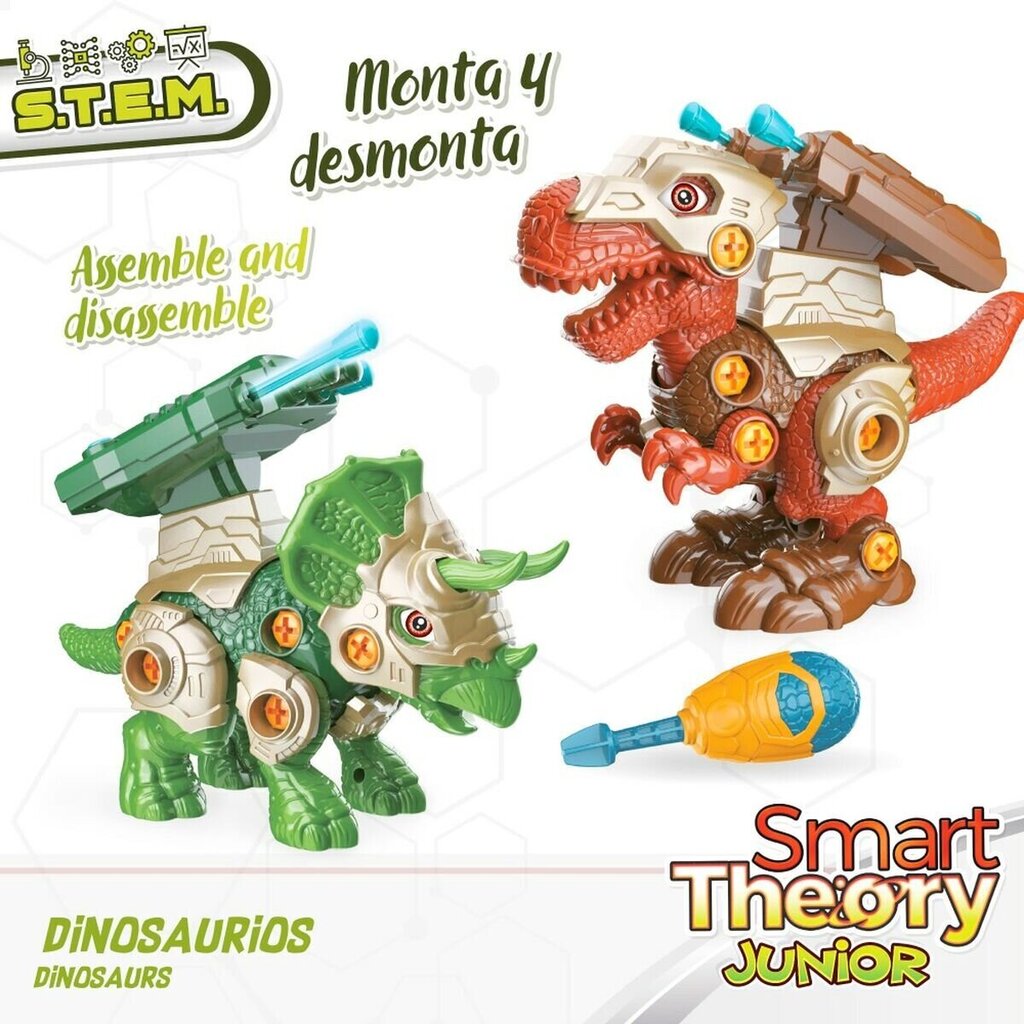 Dinosaur setti Color Baby, vihreä/ruskea, 4 kpl. hinta ja tiedot | Poikien lelut | hobbyhall.fi