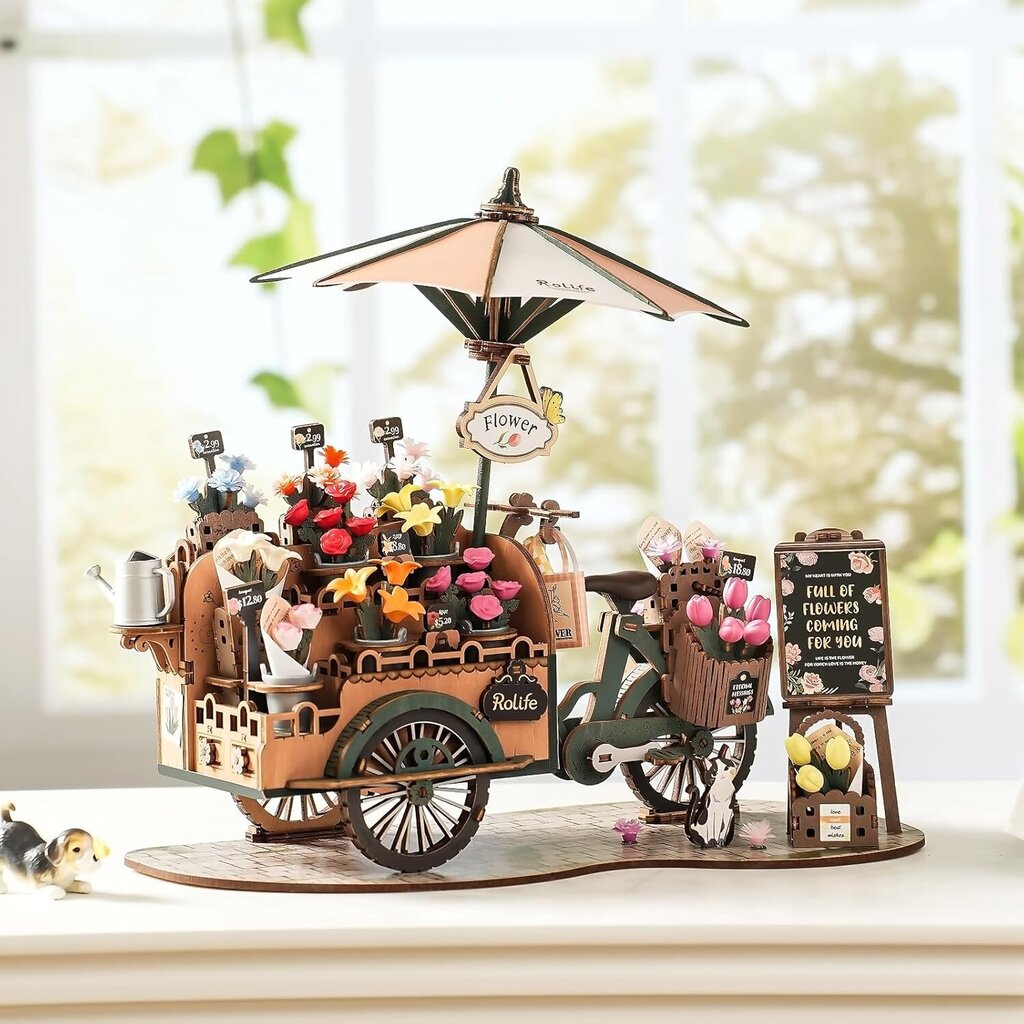 3D puinen rakennussetti Blossom Cart hinta ja tiedot | LEGOT ja rakennuslelut | hobbyhall.fi