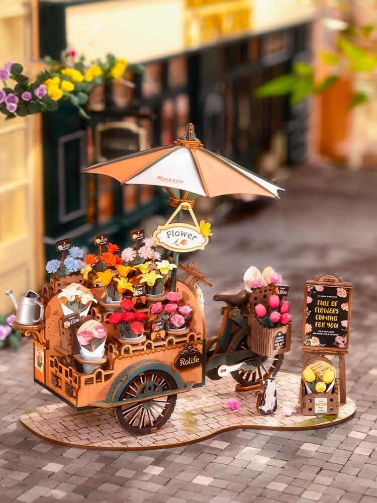 3D puinen rakennussetti Blossom Cart hinta ja tiedot | LEGOT ja rakennuslelut | hobbyhall.fi