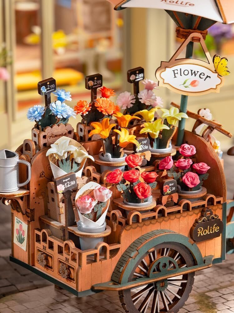 3D puinen rakennussetti Blossom Cart hinta ja tiedot | LEGOT ja rakennuslelut | hobbyhall.fi