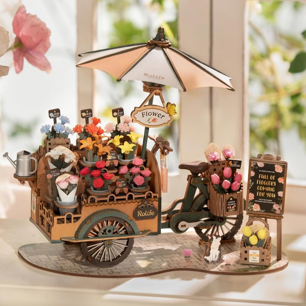 3D puinen rakennussetti Blossom Cart hinta ja tiedot | LEGOT ja rakennuslelut | hobbyhall.fi