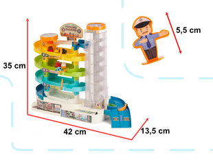 Sähköinen hissi, 4 tasoa, jossa 6 hissiä, 33 cm. x 13,5 cm. x 30,5 cm. hinta ja tiedot | Poikien lelut | hobbyhall.fi