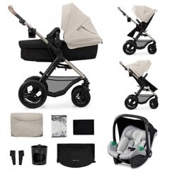 Lastenvaunut Kinderkraft Moov 2 4in1 Eva, Moonlight Grey hinta ja tiedot | Vaunut ja rattaat | hobbyhall.fi