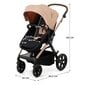 Lastenvaunut Kinderkraft Moov 2 4in1 Eva, Sand Beige hinta ja tiedot | Vaunut ja rattaat | hobbyhall.fi