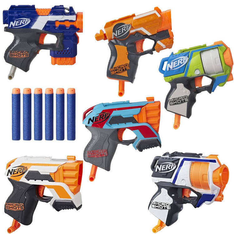 suuri nerf strike gun setti 6 kpl. hinta ja tiedot | Poikien lelut | hobbyhall.fi