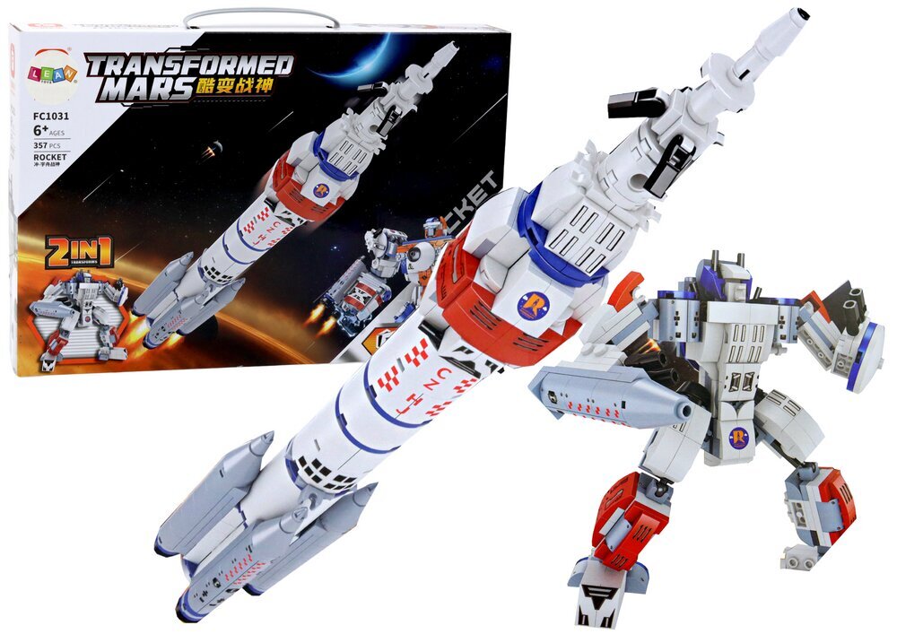 transformer rocket 2in1, 357 osaa hinta ja tiedot | Poikien lelut | hobbyhall.fi