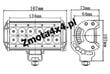 Loistelamppu cree LED IP67 3600lm 12-24V, 1 kpl. hinta ja tiedot | Polttimot | hobbyhall.fi