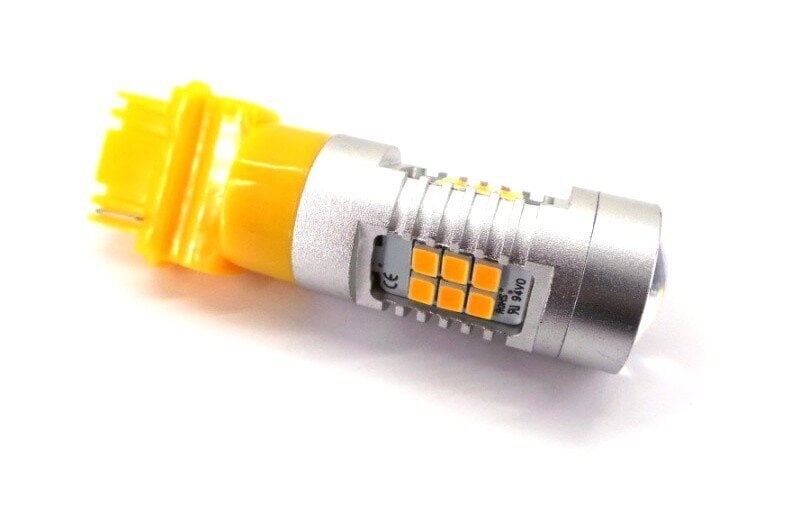 P27W LED 3156 12-24V 1600lm Canbus, oranssi polttimo, 1 kpl. hinta ja tiedot | Polttimot | hobbyhall.fi