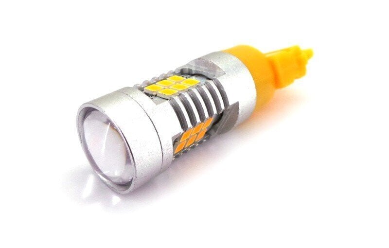 P27W LED 3156 12-24V 1600lm Canbus, oranssi polttimo, 1 kpl. hinta ja tiedot | Polttimot | hobbyhall.fi